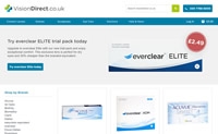 英国最受欢迎的在线隐形眼镜商店：VisionDirect co uk