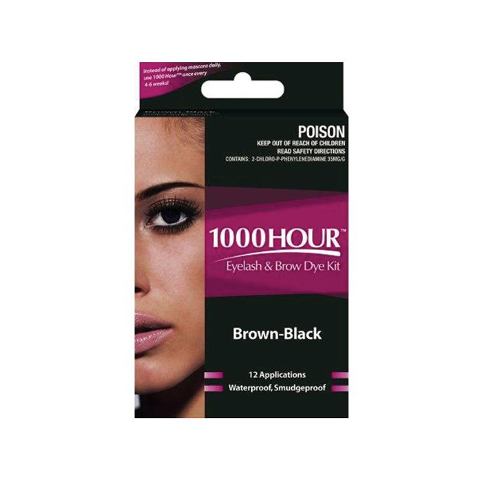 1000 Hour 染睫毛和眉毛工具包（棕黑色）