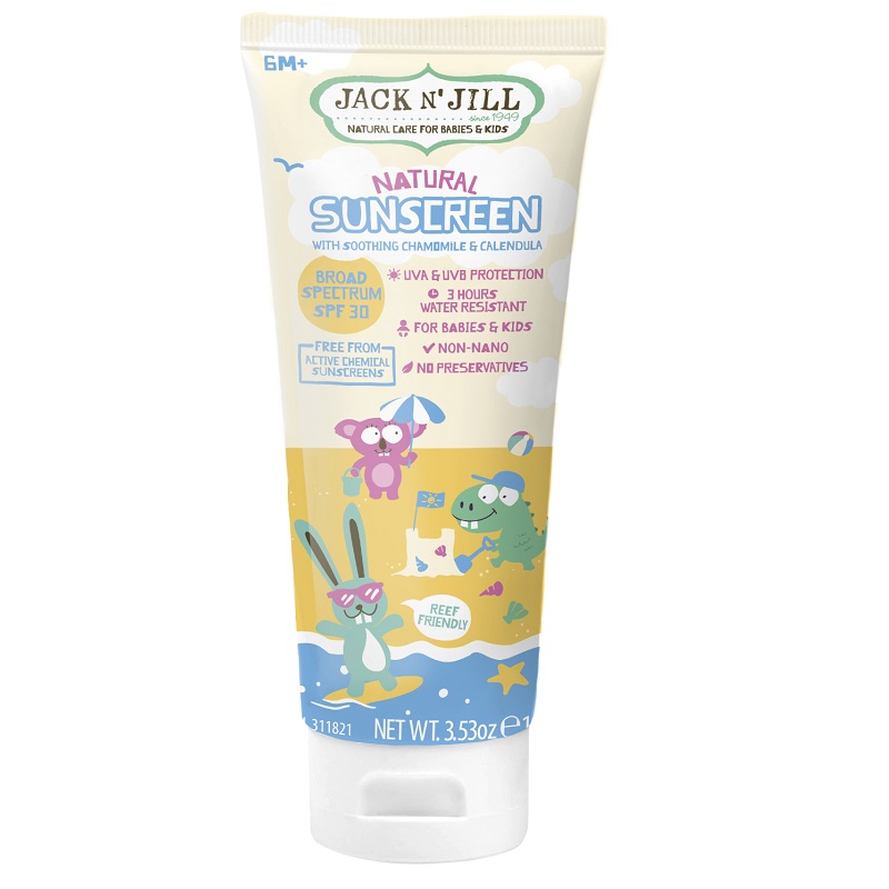 Jack N  Jill 儿童天然植物防晒霜 SPF30 含有洋甘菊和金盏菊 100g