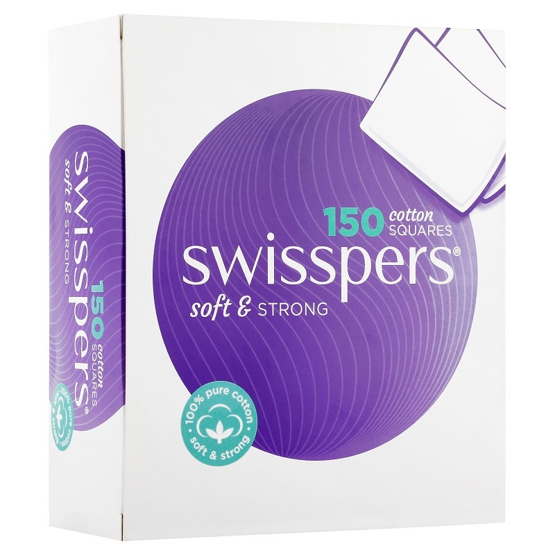 Swisspers 化妆品整容方形垫 150片