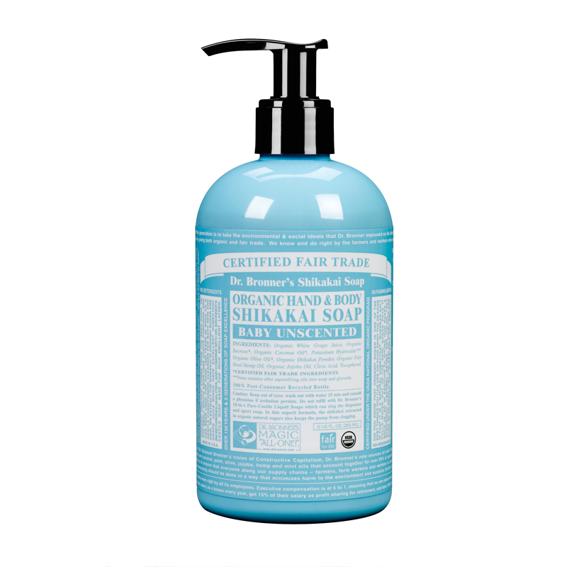 Dr Bronner's 布朗博士 有机温和婴儿敏感肌洗手液 沐浴露 无香型 355ml
