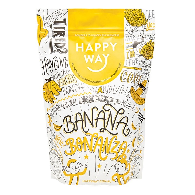 Happy Way 乳清蛋白粉 香蕉味 500g