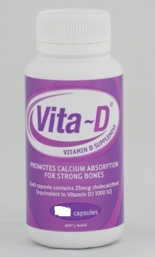 Vita-D 强健骨骼天然维生素（D31000IU）胶囊 60粒