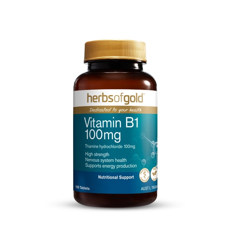 Herbs of Gold 100mg 维生素B1营养片 100片