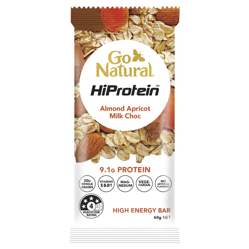 Go Natural 蛋白质杏仁牛奶巧克力棒 60gX10