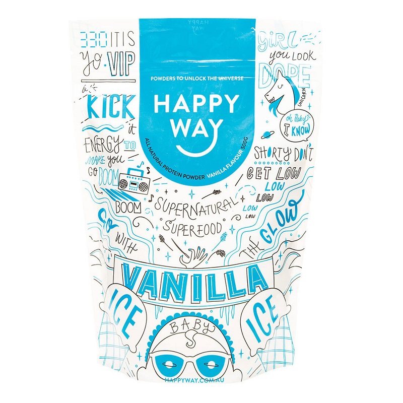 Happy Way 乳清蛋白粉 香草味 500g