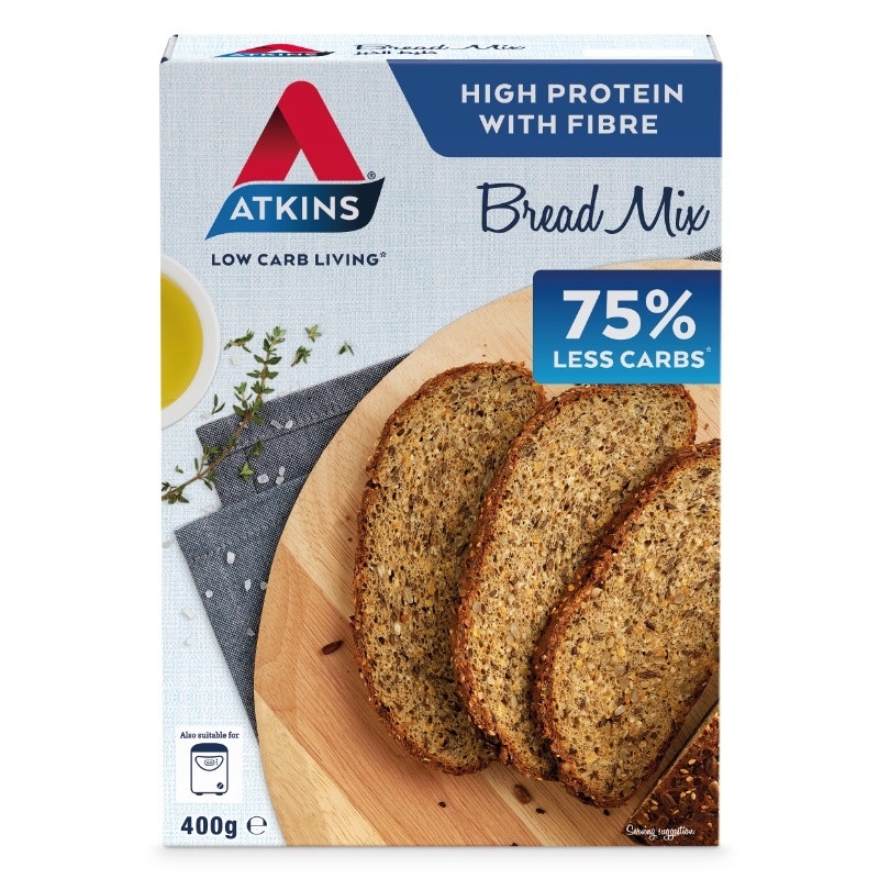 Atkins 低碳水自制谷物面包粉 400g 低脂饱腹，每片仅71卡（约可做16片）