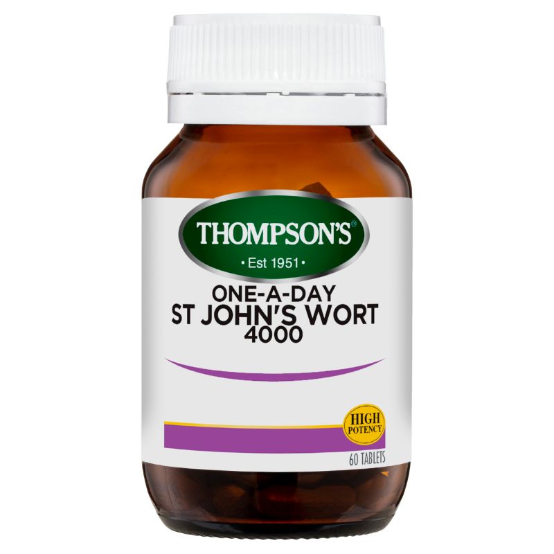 Thompson's 汤普森 圣约翰草胶囊 60粒（ 缓解焦虑，辅助睡眠）