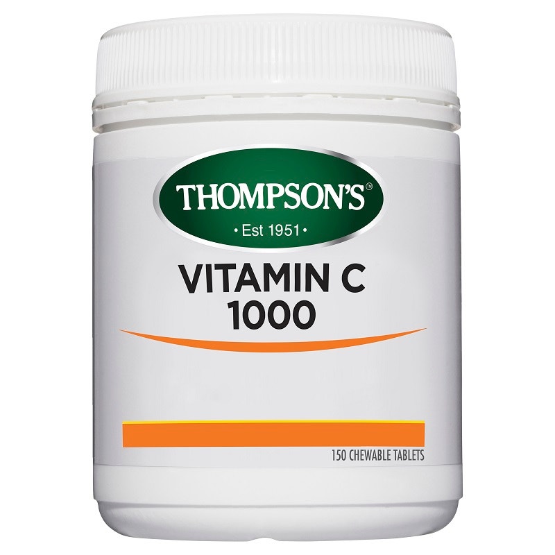 Thompson s 汤普森 “活力小橙片”1000mg 维他命C咀嚼片 150片 5个月量