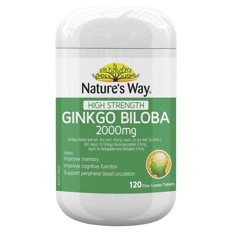 Nature s Way 佳思敏 2000mg强效银杏精华增强脑力营养片 120片