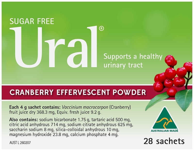 Ural 泡腾片袋装蔓越莓 4g*28