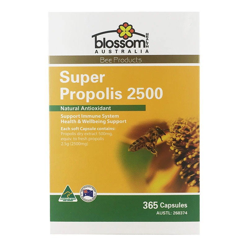 Blossom Health 高浓度黑蜂胶胶囊 2500mg 365粒