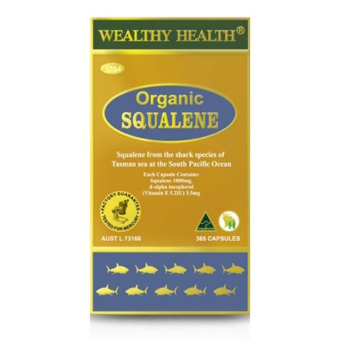 Wealthy Health富康 有机角鲨烯胶囊（含维他命E） 365粒
