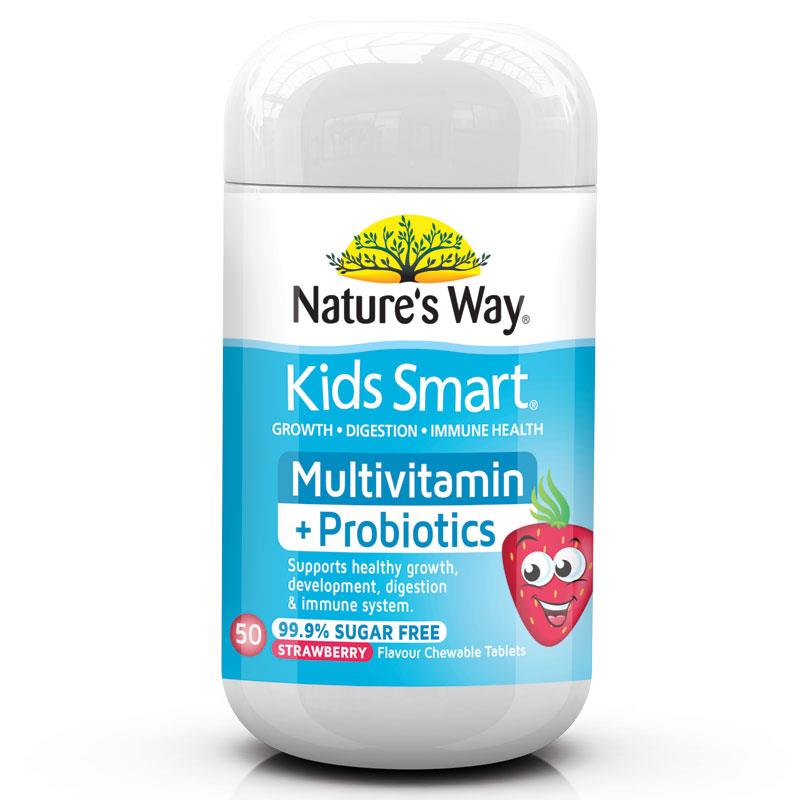 Nature s Way 佳思敏 儿童益生菌+复合维生素咀嚼片 50片
