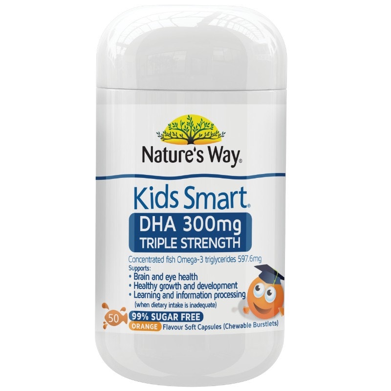 Nature's Way 佳思敏 婴幼儿童三倍DHA爆浆丸 50粒 1岁+