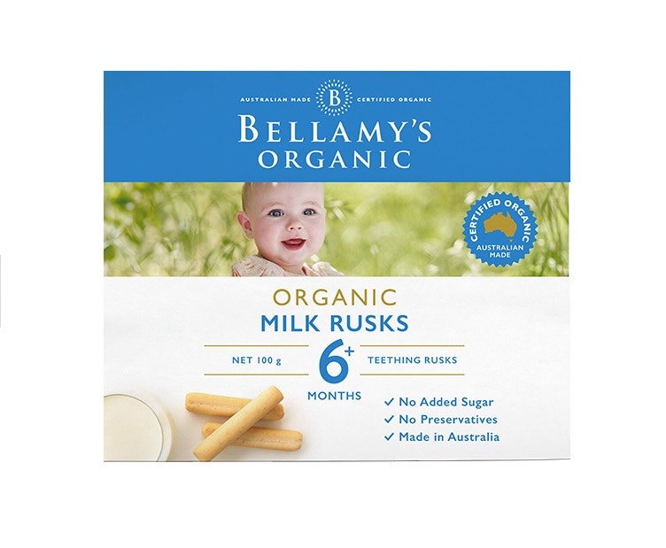 Bellamys 贝拉米 婴幼儿有机无糖磨牙饼干 100g （6个月以上）