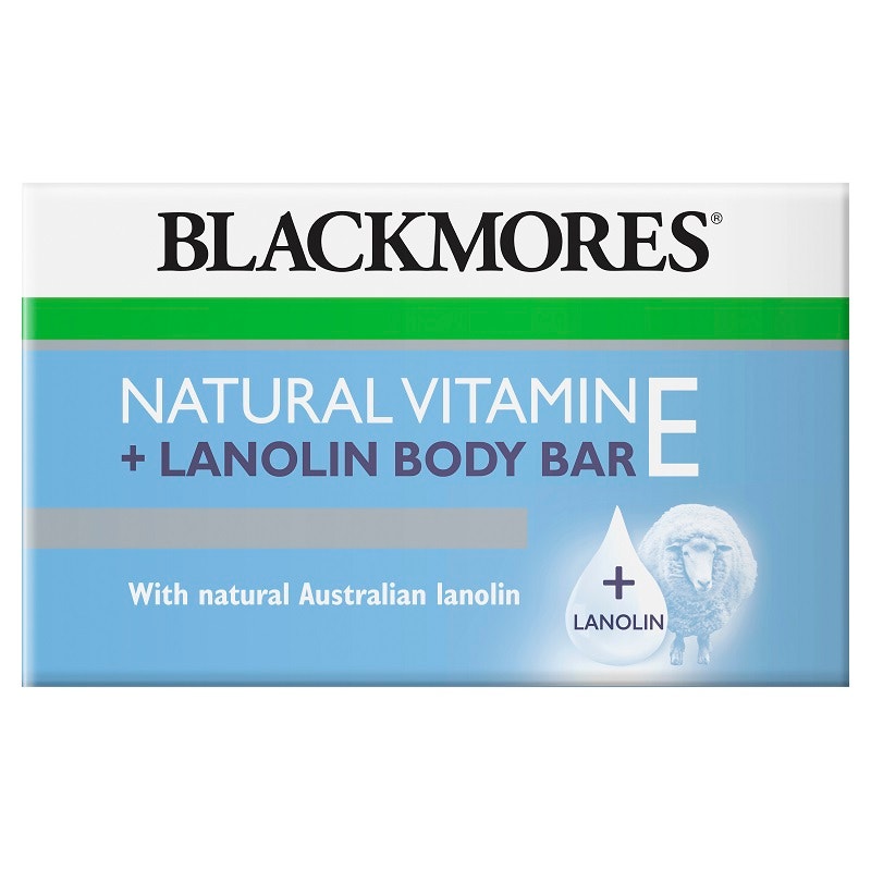Blackmores 澳佳宝 天然维生素E+羊毛脂洁面沐浴护肤皂 100g