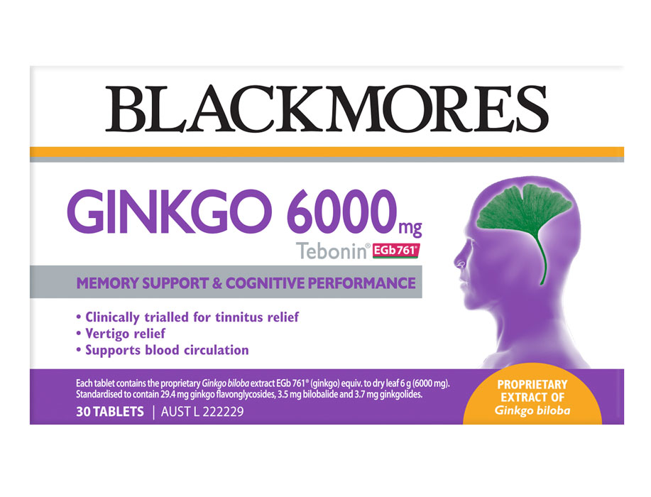 Blackmores 澳佳宝 GINKGO BRAHMI 银杏增强记忆 30片