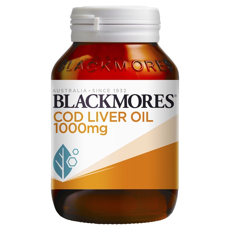 Blackmores 澳佳宝 鳕鱼肝油维他命AD 胶囊 1000mg 80粒