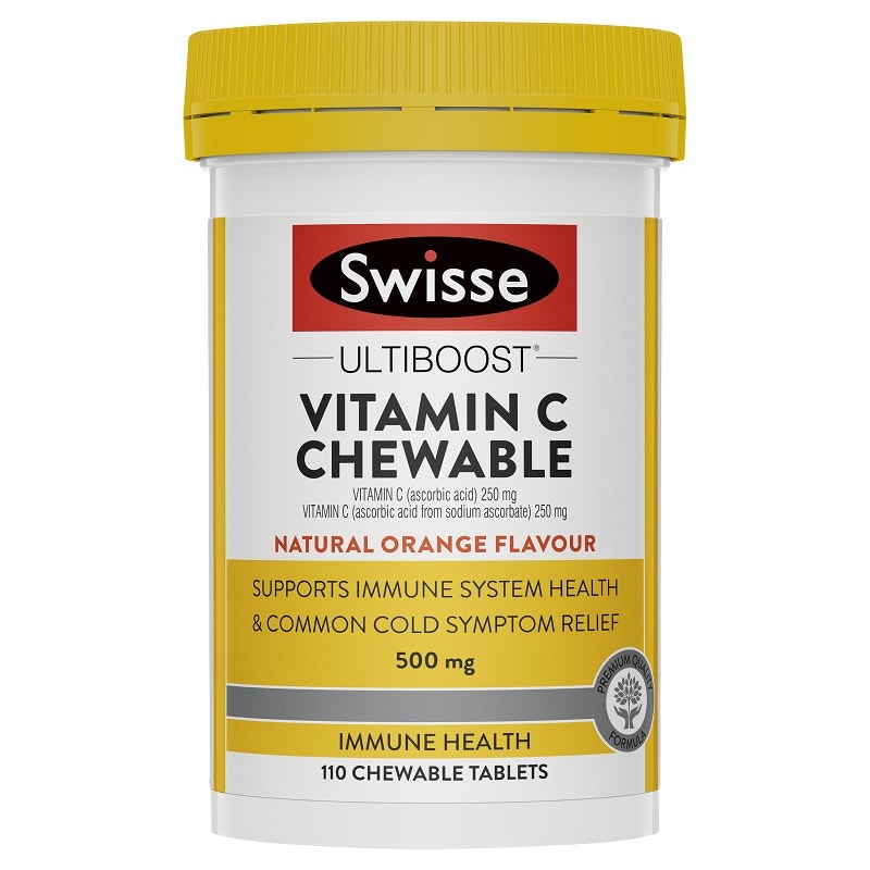 Swisse Ultiboost 维生素C天然橙味咀嚼片 110片