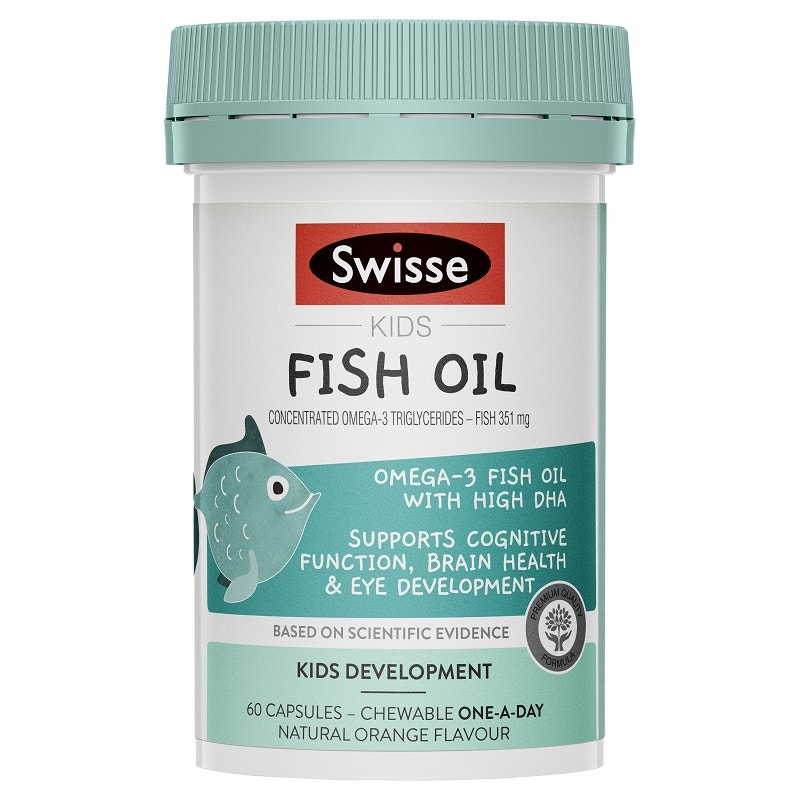 Swisse Kids 儿童天然鱼油营养胶囊 60粒