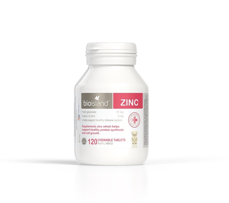Bio Island 生物岛 Zinc 婴幼儿天然补锌咀嚼片 120片