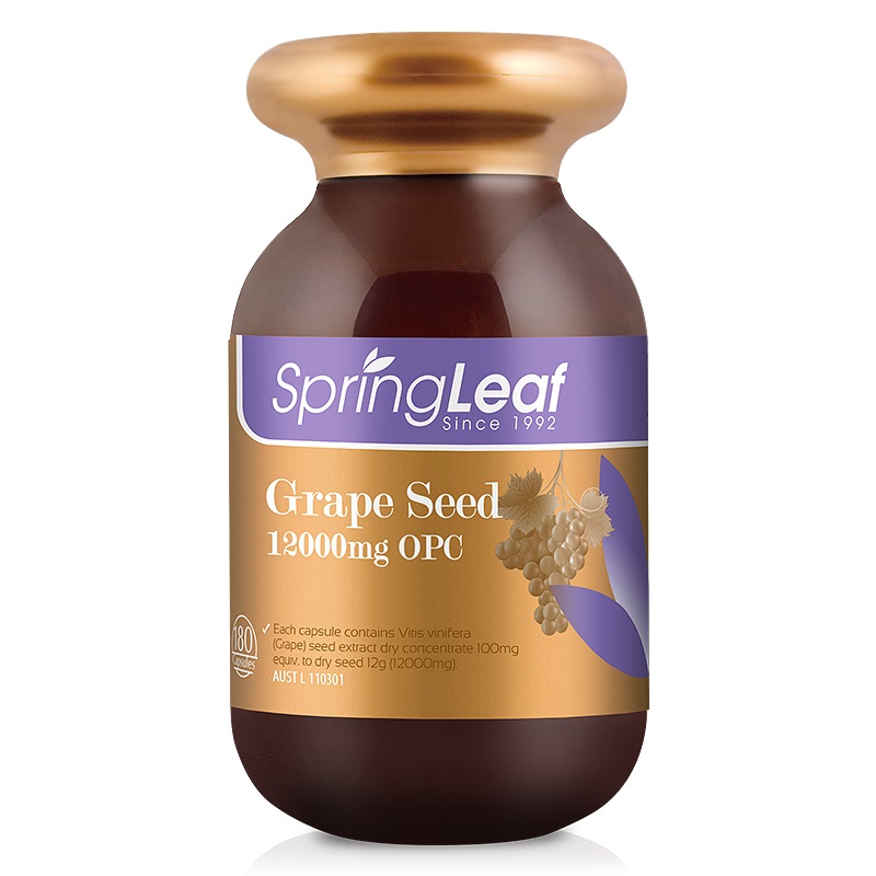 Spring Leaf 12000mgOPC葡萄籽抗氧化口服胶囊 180粒