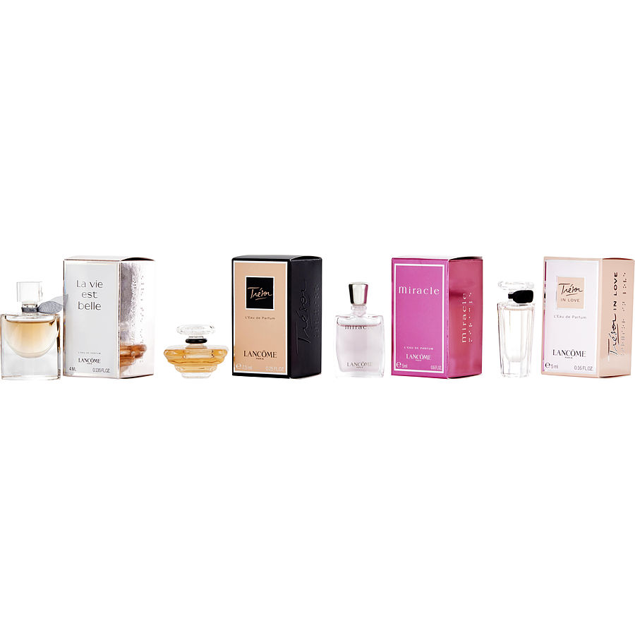 LANCOME 兰蔻 美丽人生女士香水 5ml+璀璨（珍爱）女士香水 5ml+奇迹（真爱奇迹）女士香水 5ml+璀璨爱恋女士香水 5ml