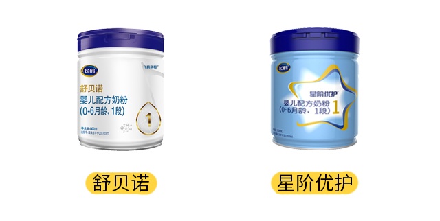 飞鹤舒贝诺和星阶优护产品图