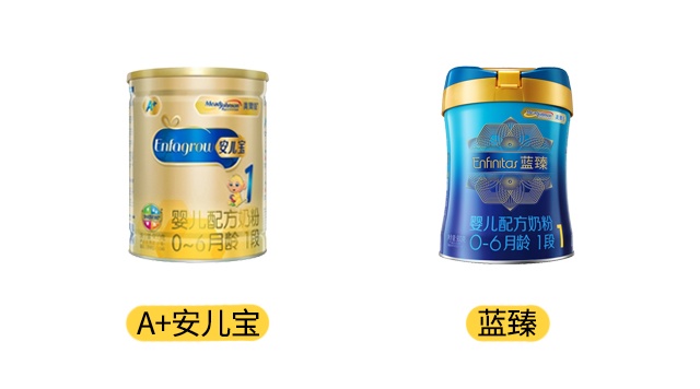 美赞臣A+安儿宝和蓝臻产品图
