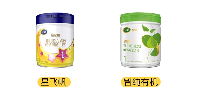 飞鹤星飞帆和智纯有机产品图