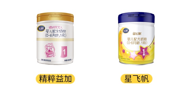 飞鹤星飞帆和益加产品图