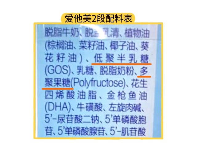 爱他美1段配料表 爱他美1段配料表