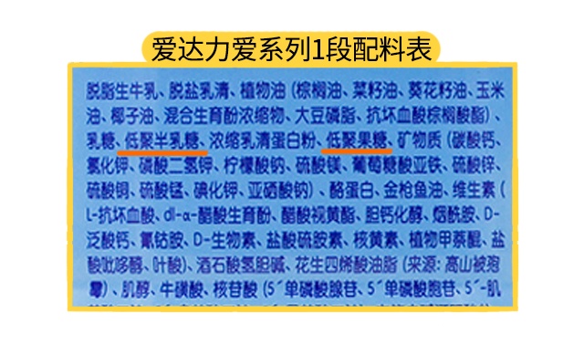 爱达力爱系列1段配料表