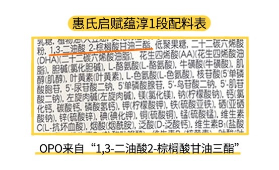惠氏启赋蕴淳1段配料表