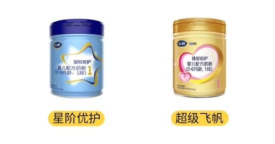 飞鹤超级飞帆和星阶优护产品图