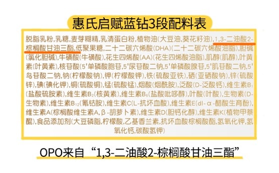 惠氏启赋蓝钻3段配料表
