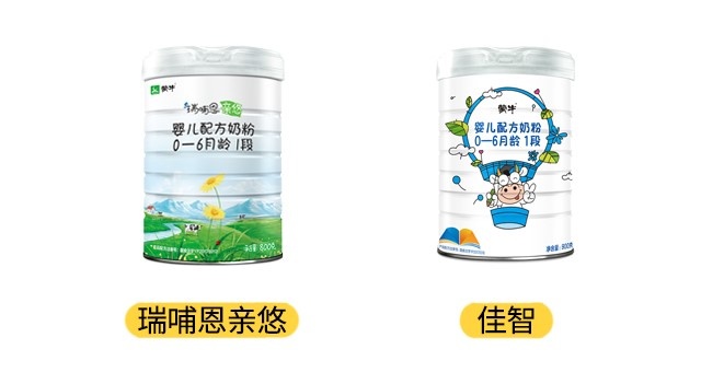 蒙牛瑞哺恩亲悠和佳智产品图