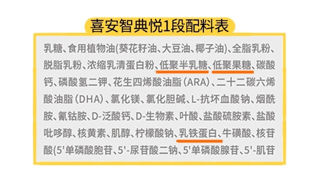 喜安智典悦1段配料表