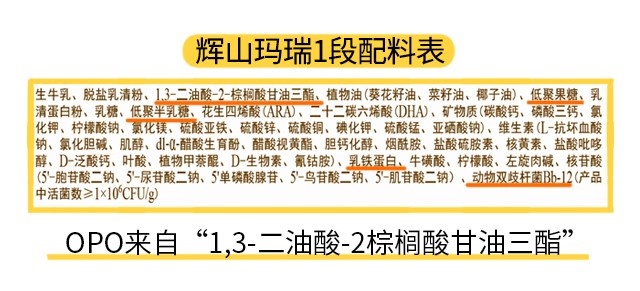 辉山玛瑞1段配料表