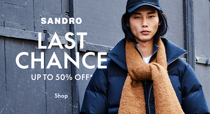 Sandro 2021冬季服饰低至五折 快来抢购！