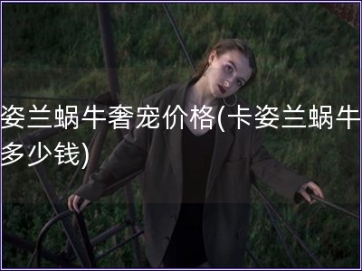 卡姿兰蜗牛奢宠价格(卡姿兰蜗牛奢宠多少钱)