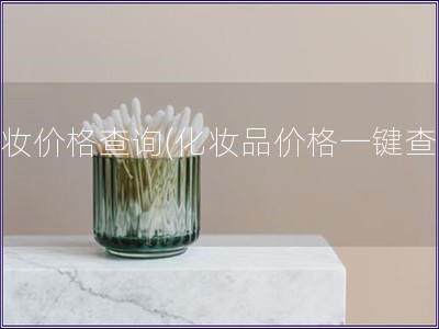 彩妆价格查询(化妆品价格一键查询)